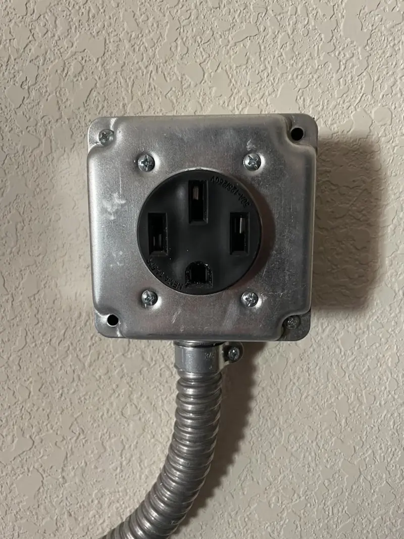 NEMA 14-50 outlet installed for Electrical Panel Upgrade in Fort Mitchell